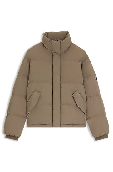 Prešívaná bunda BOSS Water-repellent jacket with down filling Béžová | 50547933