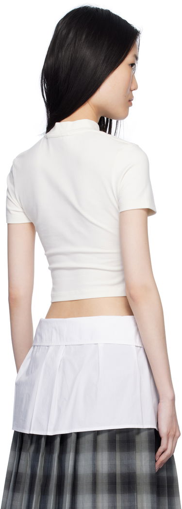 Crop Top Palm Angels Classic Logo Crop T-Shirt Biela | PWAA074C99JER0010310, 2