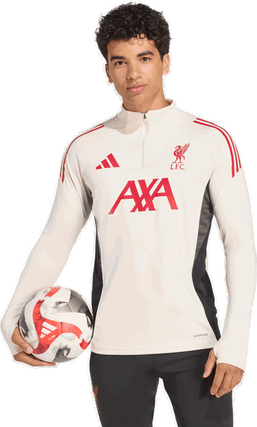 Sveter adidas Performance Liverpool FC Tiro 25 Competition Training 1/4 Zip Top Béžová | JV6569, 4