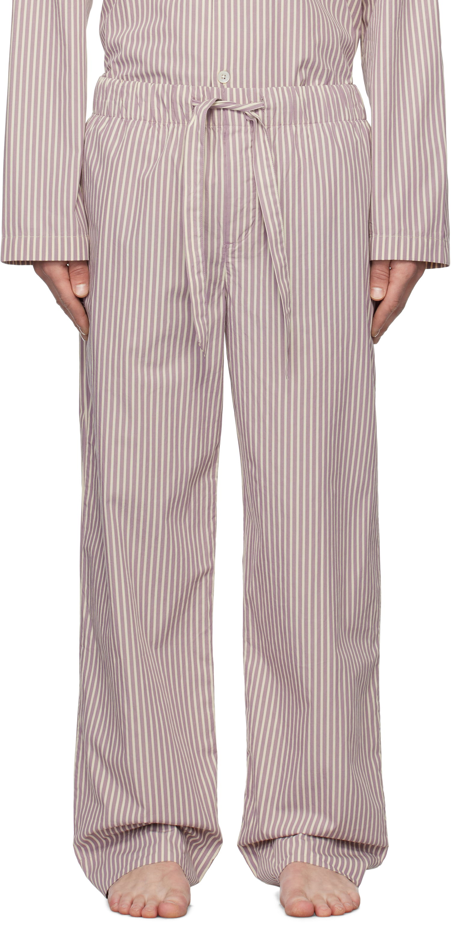 Pyžamo TEKLA Striped Pyjama Pants Fialová | SWP-SKST, 0