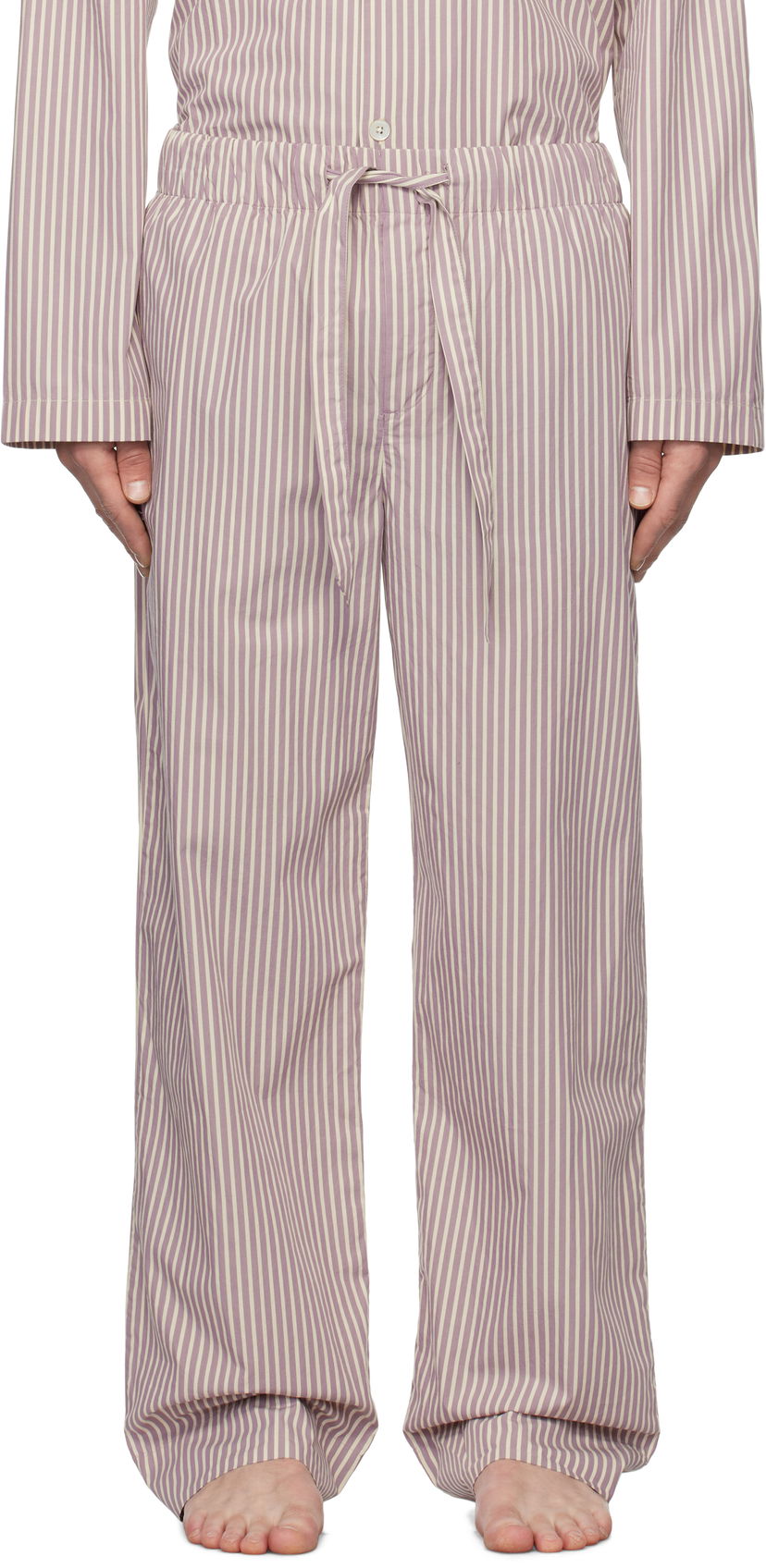 Pyžamo TEKLA Striped Pyjama Pants Fialová | SWP-SKST