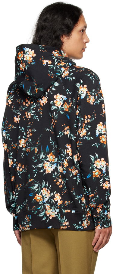 Mikina Erdem Erdem Floral Print Christian Hoodie Čierna | MF22_516MKFSW, 2