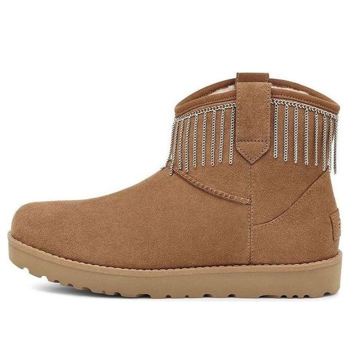 Tenisky a topánky UGG UGG Classic Mini Fringe Boots Hnedá | 1127454-CHE