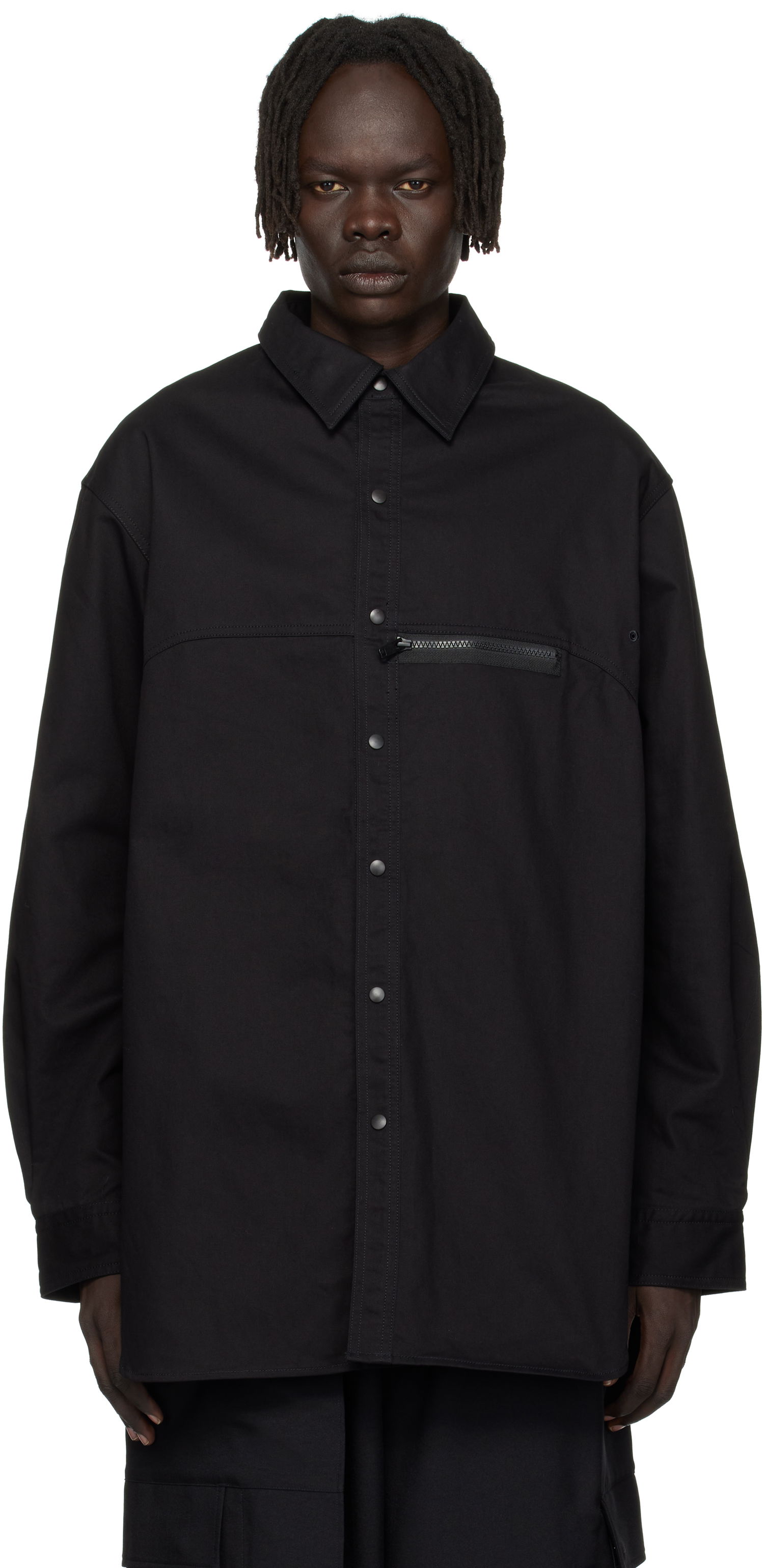 Košeľa Y-3 Y-3 UT Twill Overshirt Čierna | JW4620, 0