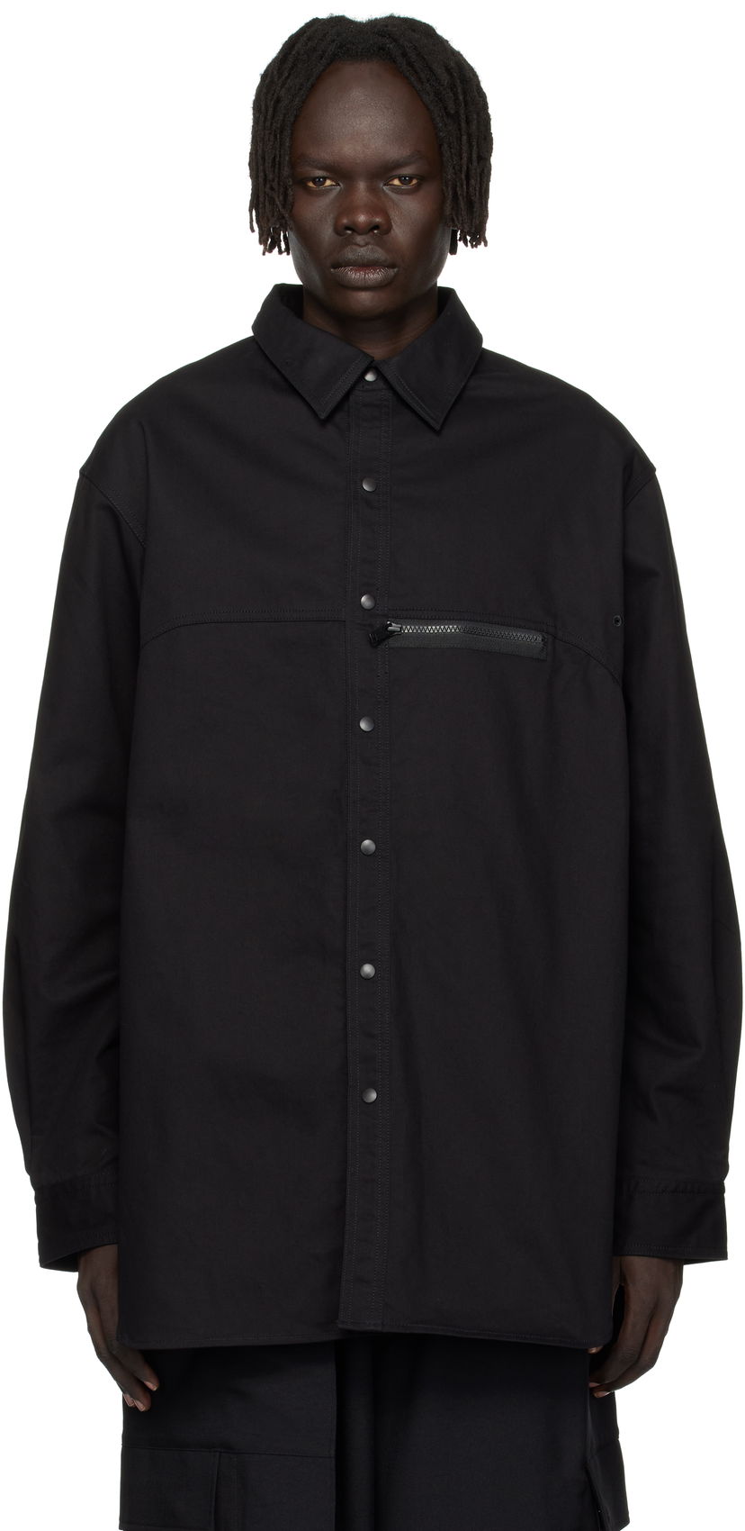 Košeľa Y-3 Y-3 UT Twill Overshirt Čierna | JW4620