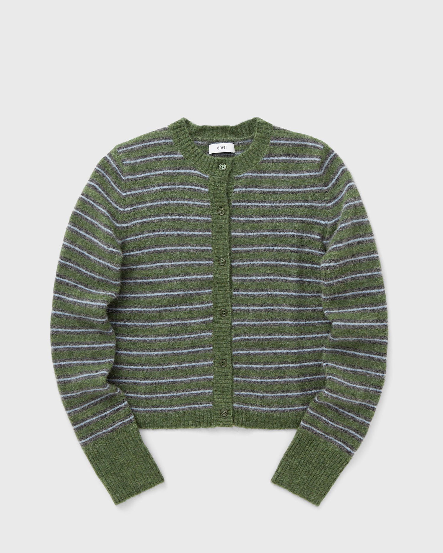 Sveter envii Striped Long Sleeve Cardigan Zelené | E25300028-CLR002348, 0