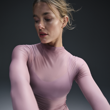 Tričko Nike Sheer Dri-FIT Long Sleeve T-shirt Fialová | FV7915-523, 4