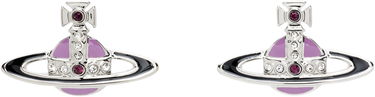 Náušnice Vivienne Westwood Small Neo Bas Relief Earrings Fialová | 62010039-02P681-, 0