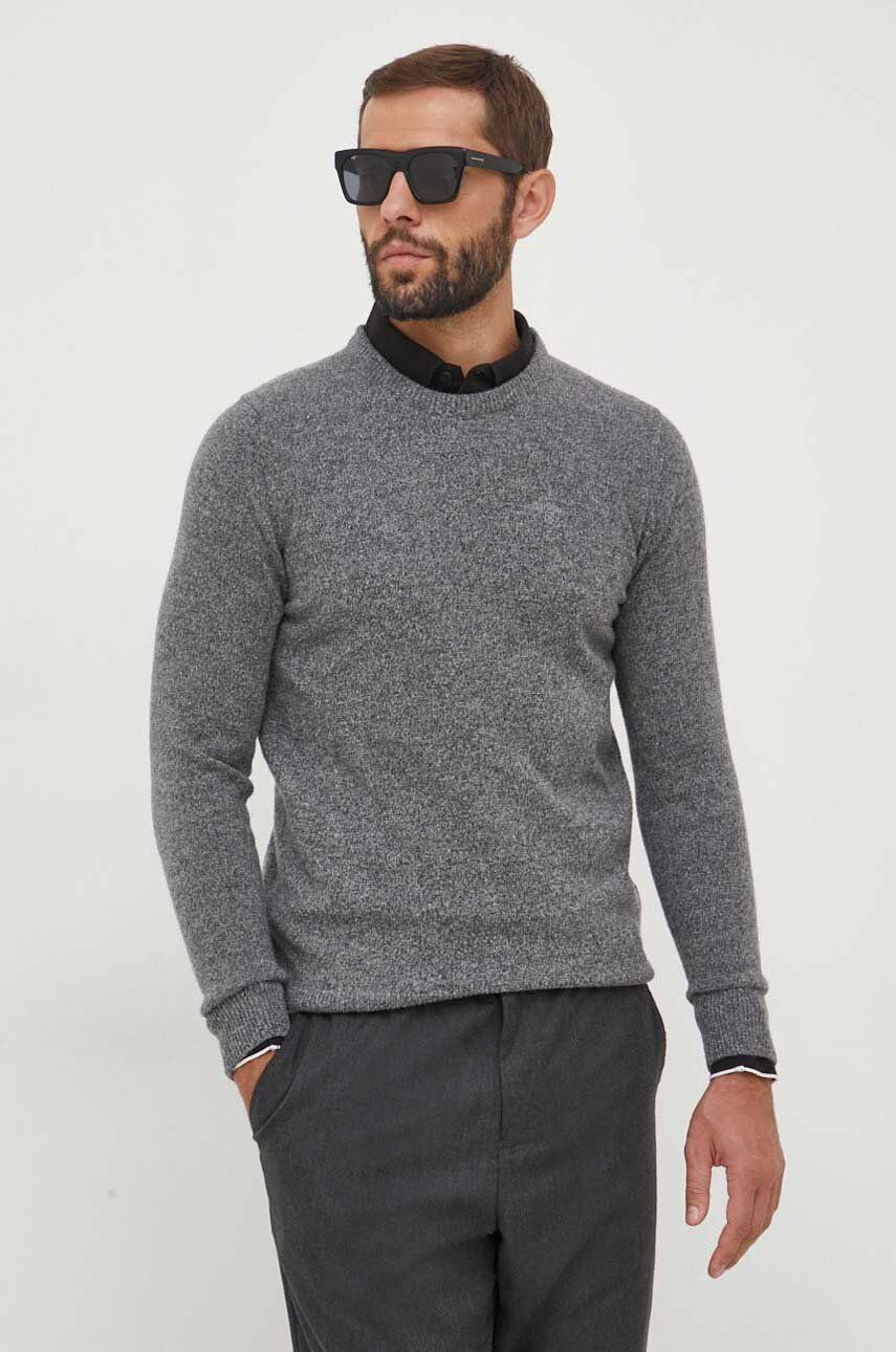 Sveter Barbour Crewneck Sweater Šedá | MKN0844, 0