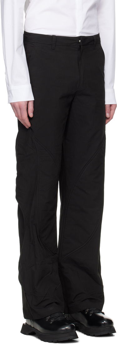 Cargo nohavice HELIOT EMIL Heliot Emil Concordance Puffed Cargo Trousers Čierna | SS25_M_10_108_BLK01_CO, 1