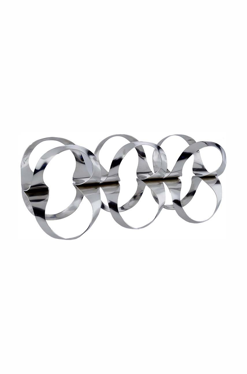 Home decor Alessi Ribbon Bottle Rack Metalická | UNS02, 0