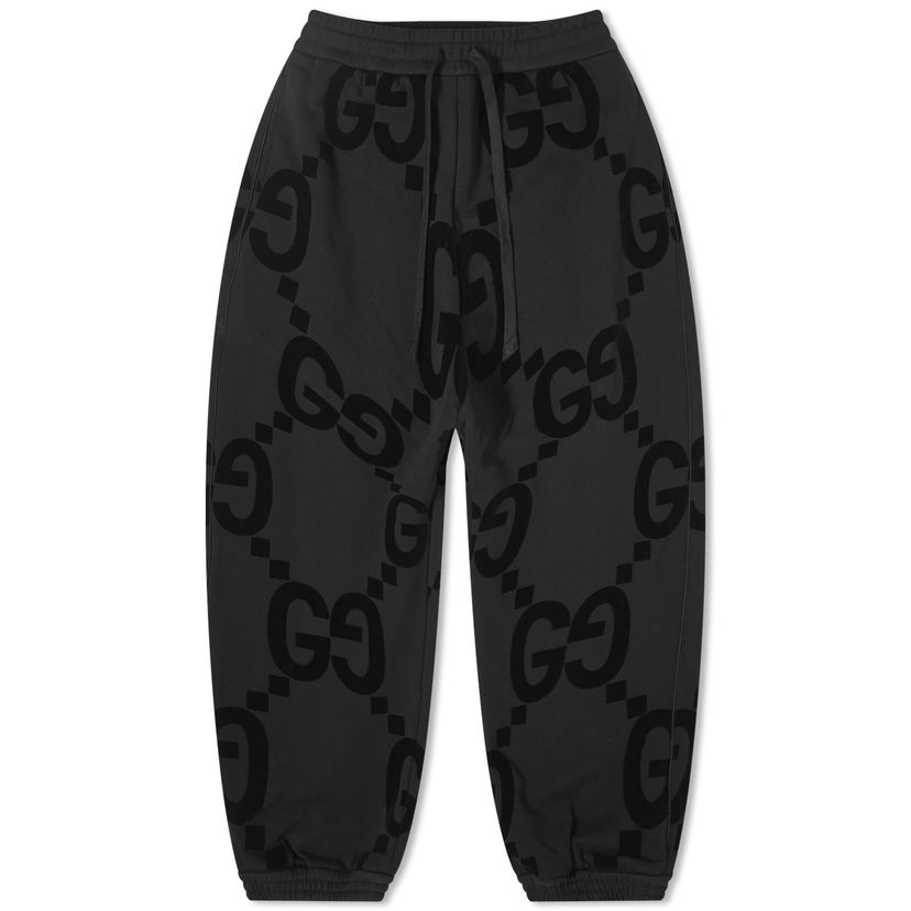 Tepláky Gucci Jumbo GG Flocked Sweatpants Čierna | 768502-XJF37-1868