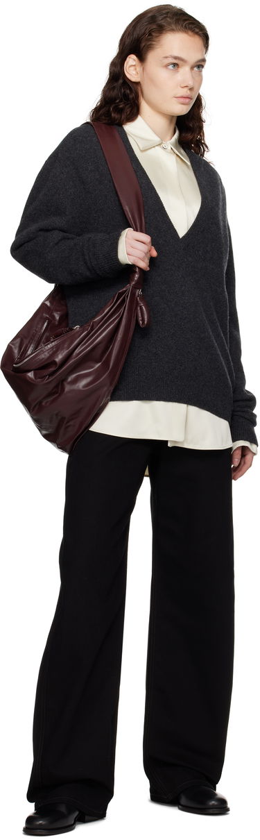 Sveter LEMAIRE LEMAIRE Deep V-Neck Sweater Šedá | TO1253 LK1026, 3