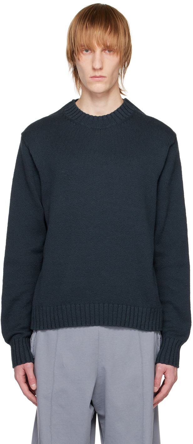 Sveter Acne Studios Crewneck Sweater Navy | B60262-, 0