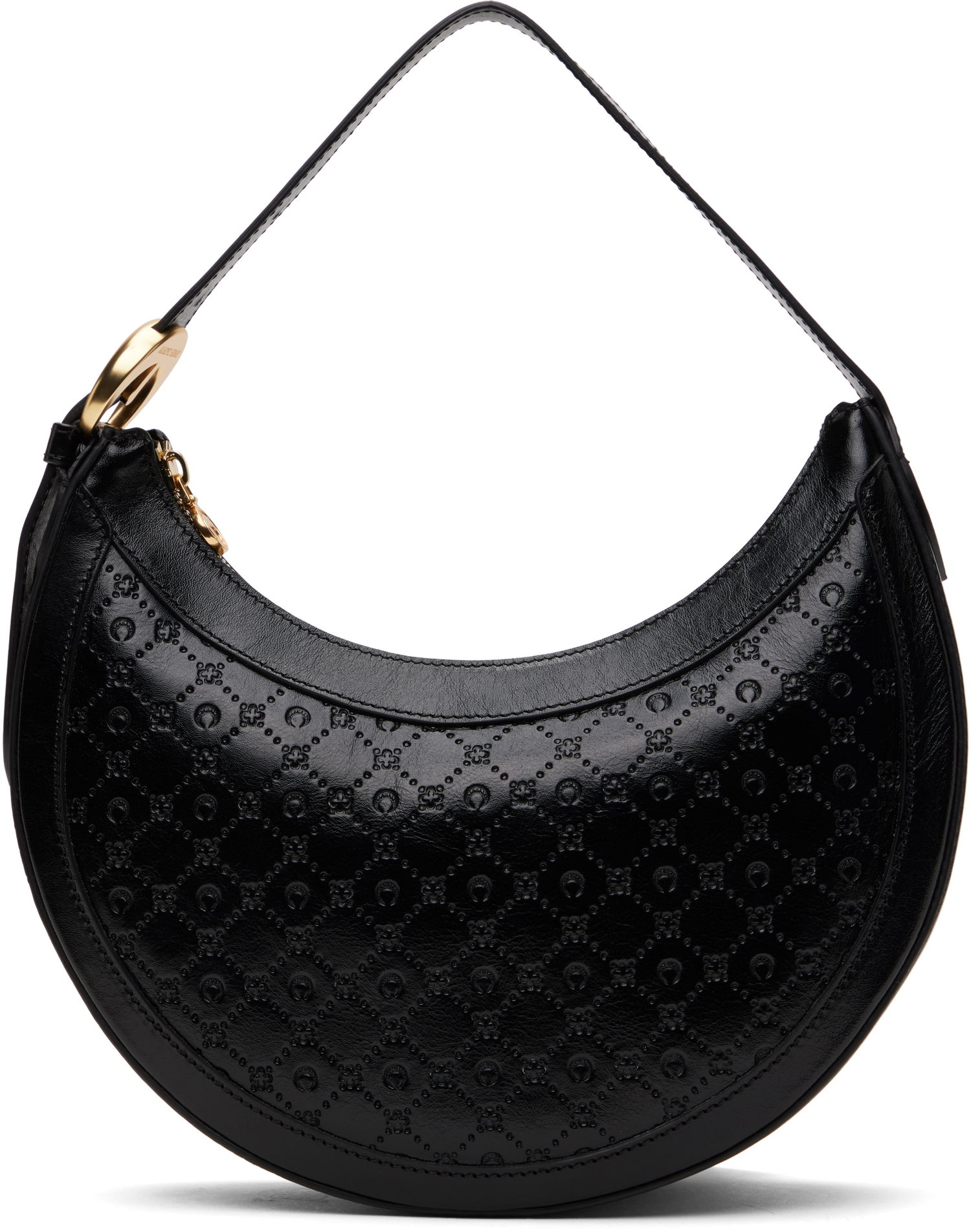 Kabelka Marine Serre Marine Serre Moonogram Embossed Leather Eclips Bag Čierna | WBA020A CLEA0051, 0