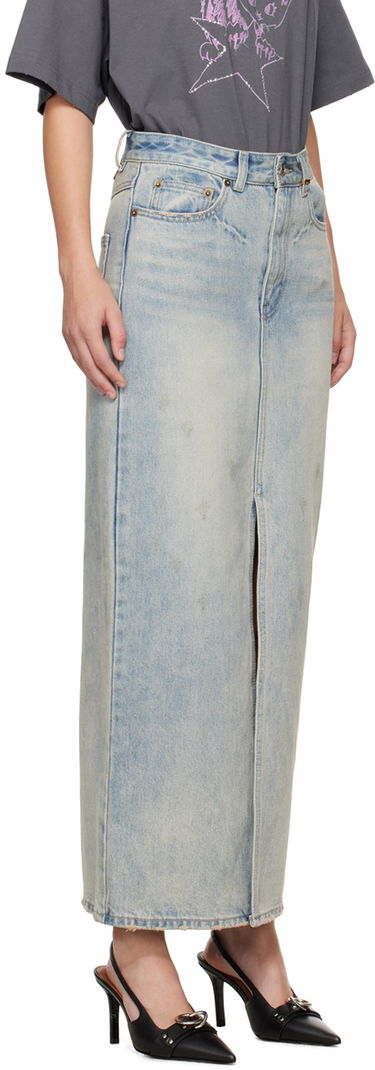 Sukňa We11done We11done Washed Denim Maxi Skirt Modrá | WD-DS2-24-373-W-SK, 1