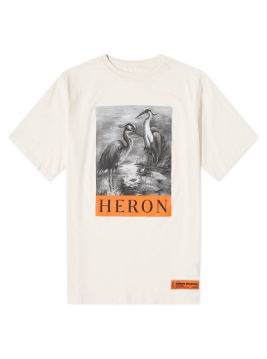 Tričko HERON PRESTON Oversized Tee Biela | HMAA026C99JER0010110