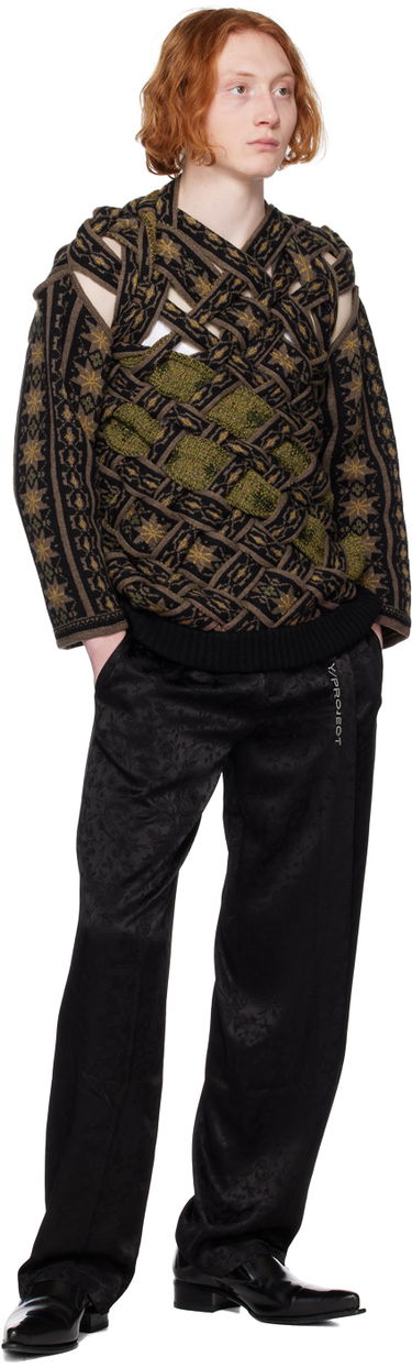 Nohavice Y/PROJECT Y/Project Jacquard Lounge Pants Čierna | PANT98-S24, 3