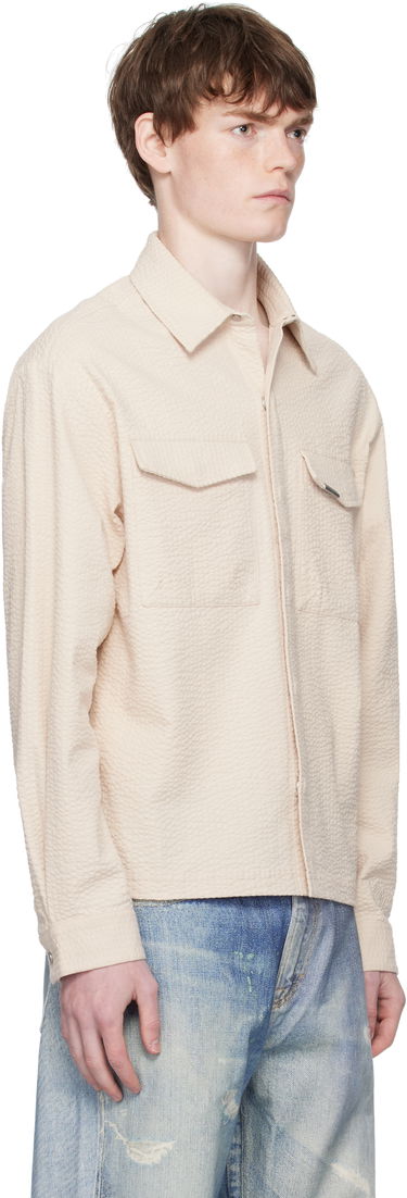 Košeľa Represent Clo Represent Textured Long Sleeve Shirt Béžová | MLM100312, 1