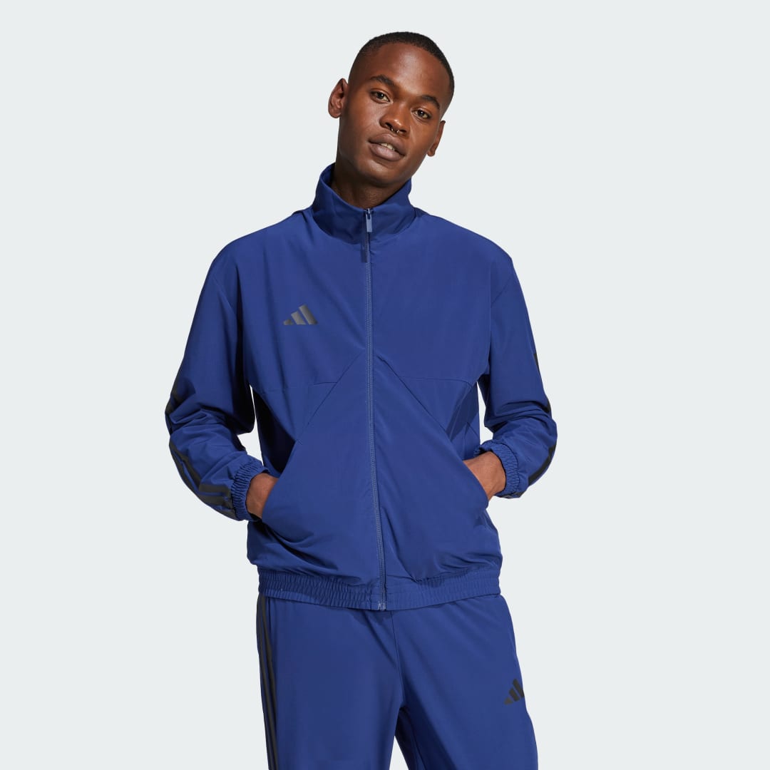 Vetrovka adidas Performance Woven Track Jacket Modrá | JC6668, 0