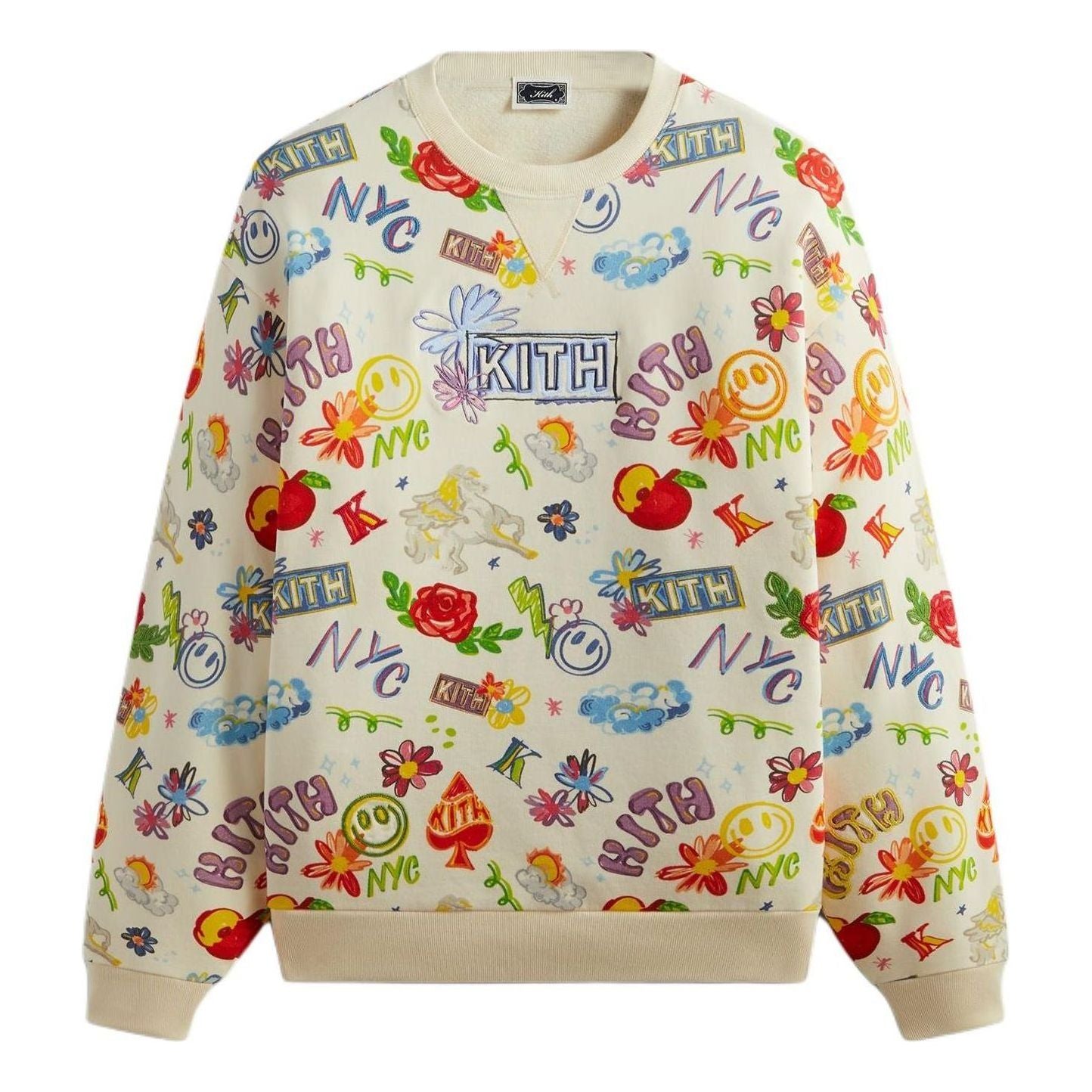 Sveter KITH Sketchbook Nelson Crewneck Béžová | KHM031981-104, 0