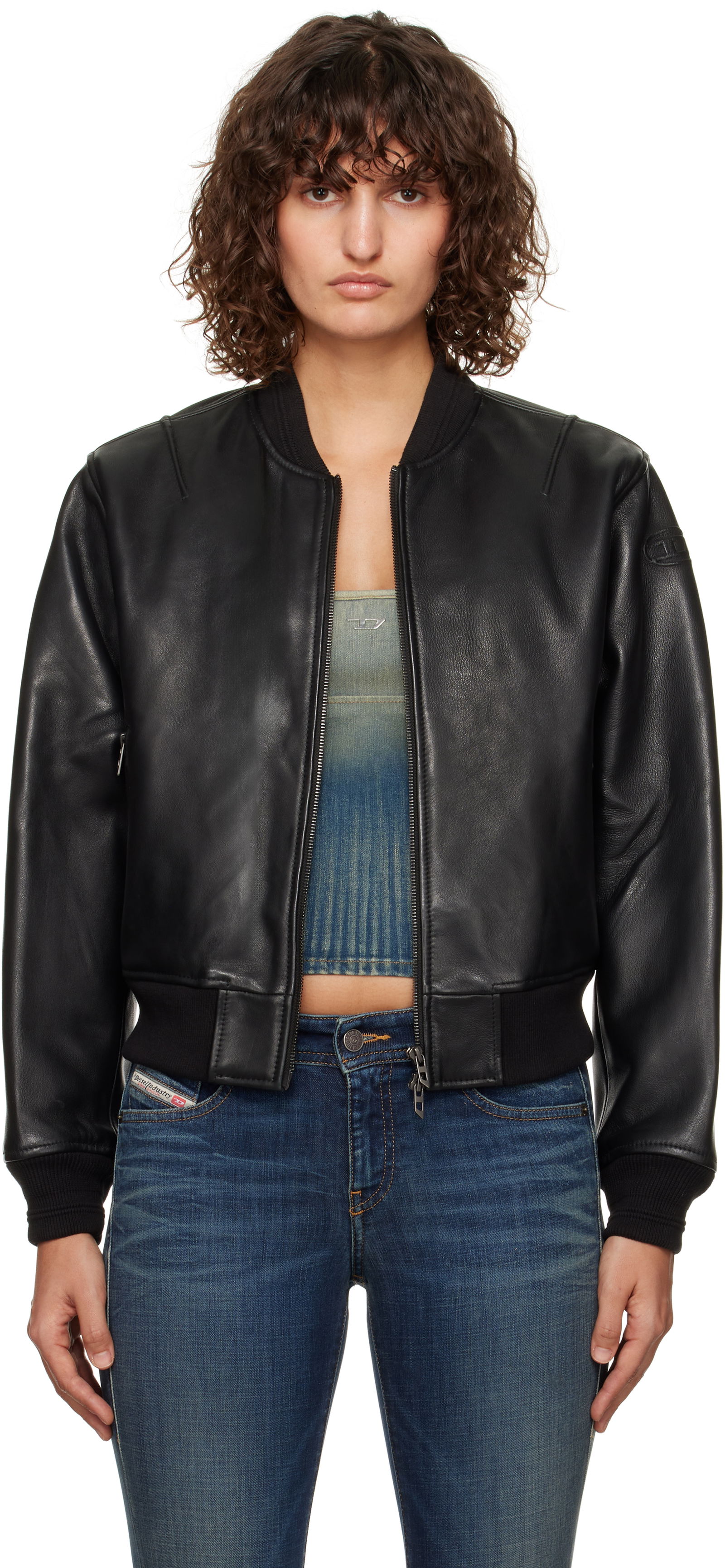 Leather Bomber