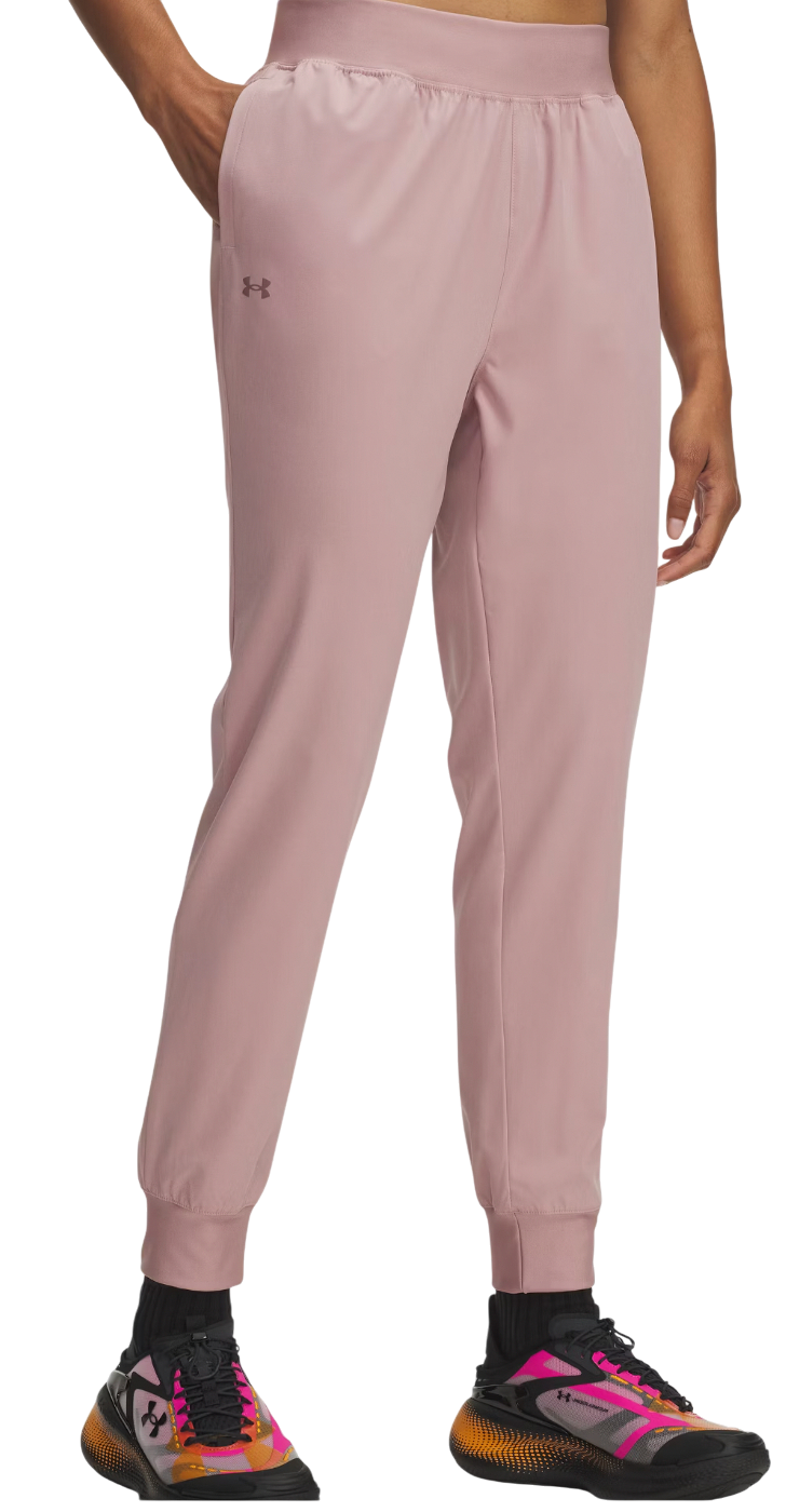 Nohavice Under Armour Rival Hi Rise Woven Pant Ružová | 1382727-673, 0