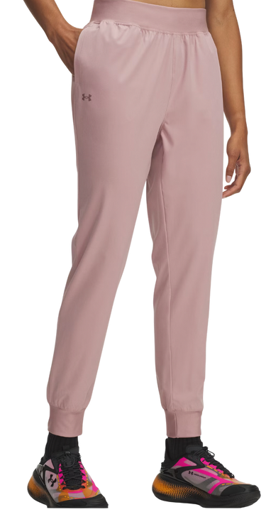 Nohavice Under Armour Rival Hi Rise Woven Pant Ružová | 1382727-673, 0