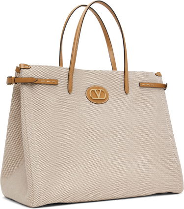 Tote bag Valentino Valentino Garavani Antibes Large Canvas Tote Béžová | 6W2B0R18EZT, 1