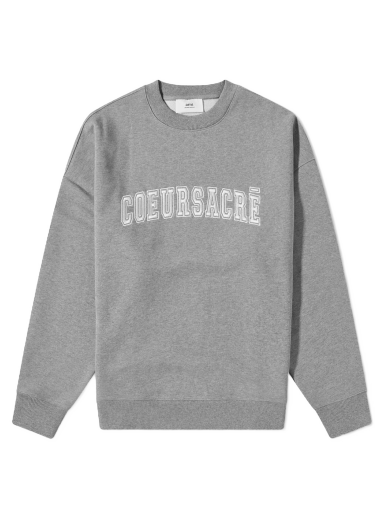Mikina AMI Coeur Sacre Crew Sweat Šedá | USW009-747-055