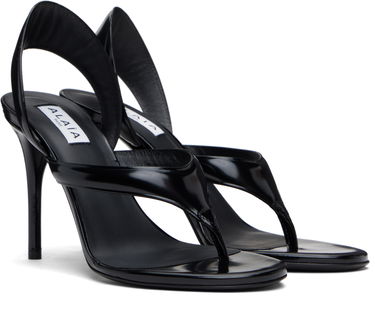 Tenisky a topánky Alaïa ALAÏA Heeled Thong Sandals Čierna | AA3S122CK301, 3