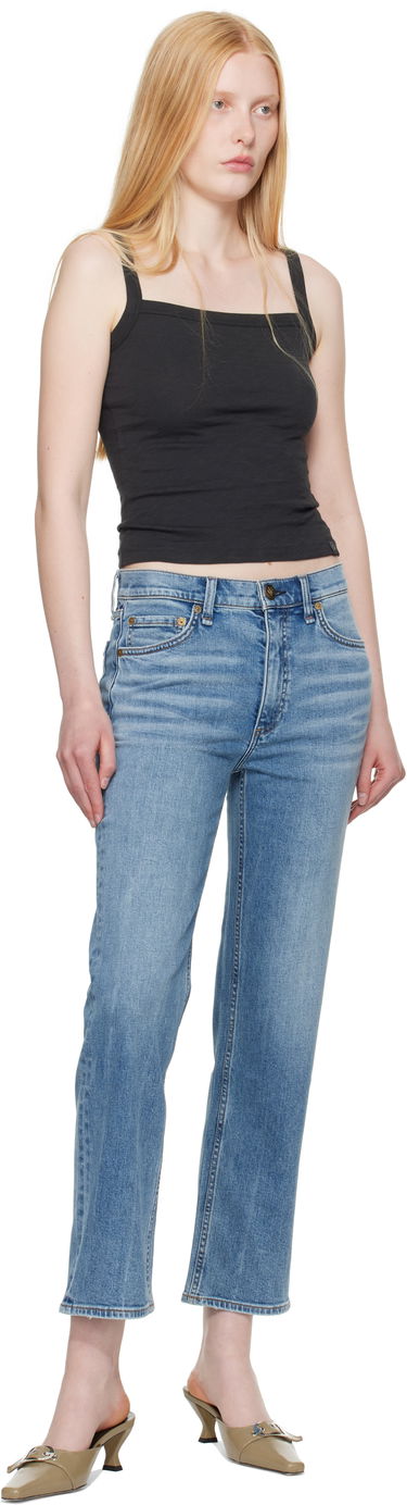 Tielko rag & bone Rag & Bone Slub Square Neck Tank Top Čierna | WCC25ST010CH10, 3