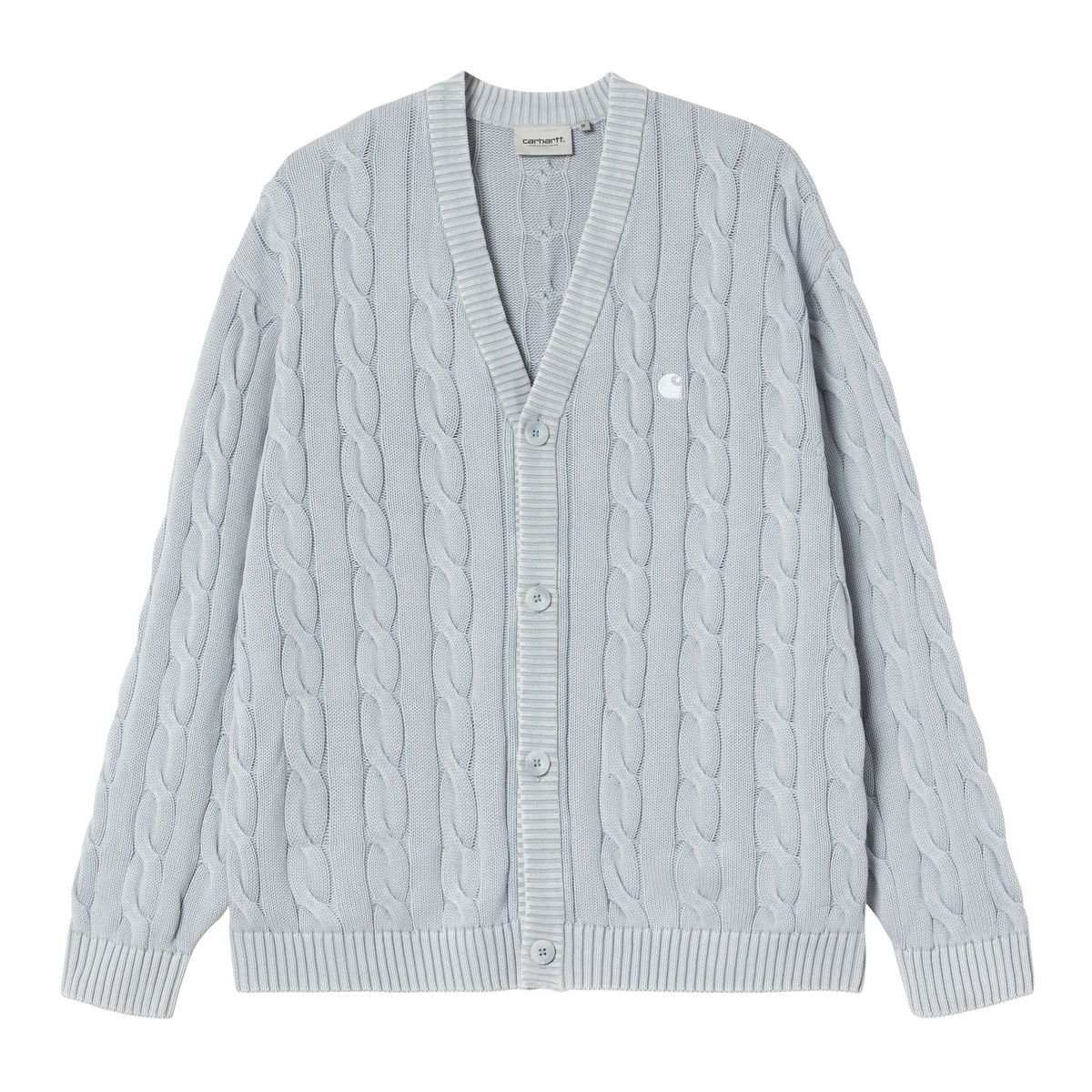 Sveter Carhartt WIP Carter Cable Knit Cardigan Modrá | I035178_6, 0