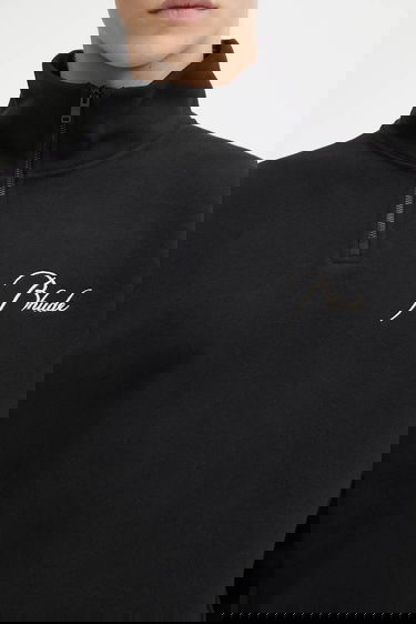 Mikina Rhude Classique quarter zip sweatshirt with logo Čierna | RHFW25ST01012, 3