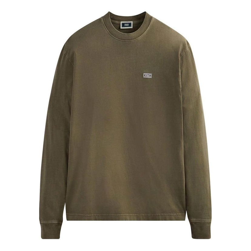 Tričko KITH KITH Long-Sleeve T-Shirt Zelené | KHM030632-249