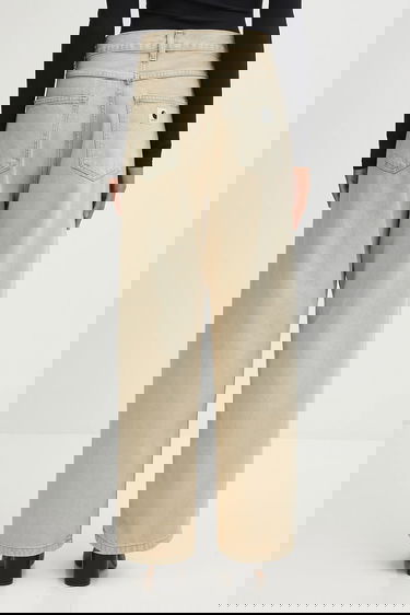 Džínsy Carhartt WIP Brandon High Waist Wide Leg Jeans Béžová | I035892.01SN, 2