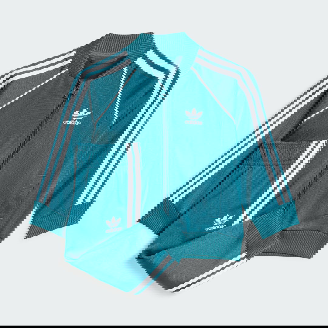 Súprava adidas Performance Adicolor SST Tracksuit Kids Tyrkysová | IX5173, 0