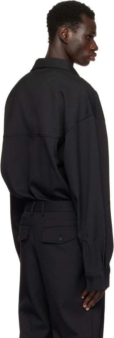 Košeľa Entire Studios Giant Wool Oversized Shirt Čierna | ES2597BL, 2