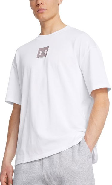 Tričko Under Armour Men's Box Logo Short Sleeve T-Shirt Biela | 1386803-100, 0