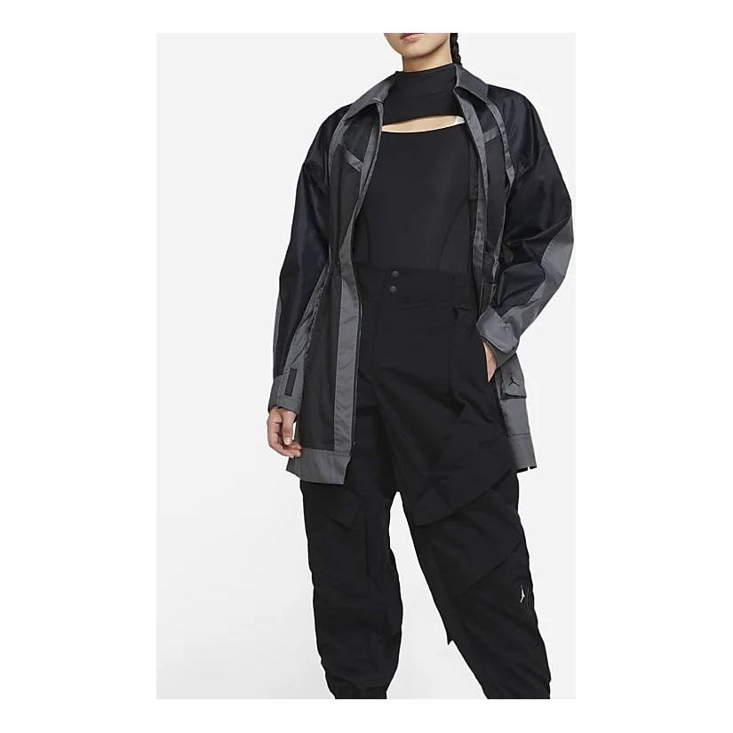 Parka Jordan Air Jordan Mid-Length Lapel Jacket Čierna | DD7096-010