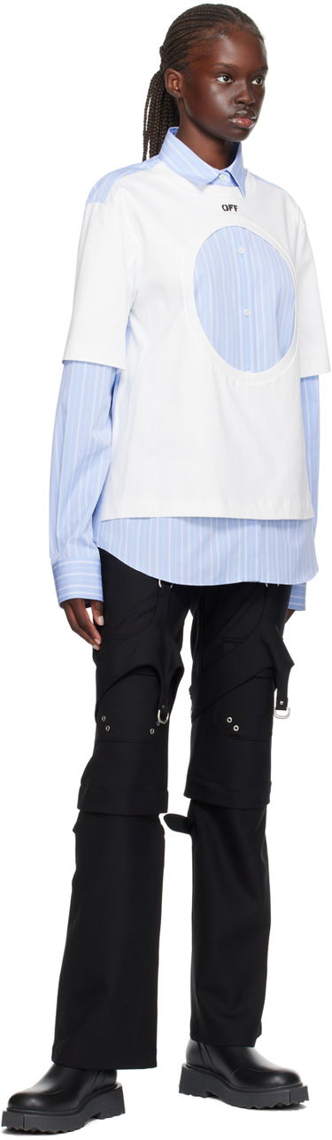Košeľa Off-White Off-White Meteor Layered Shirt Biela | OWGE012F23FAB0010140, 3