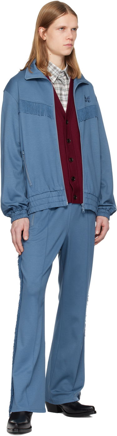 Tepláky Needles NEEDLES Fringe Boot-Cut Track Pants Modrá | QV335, 3