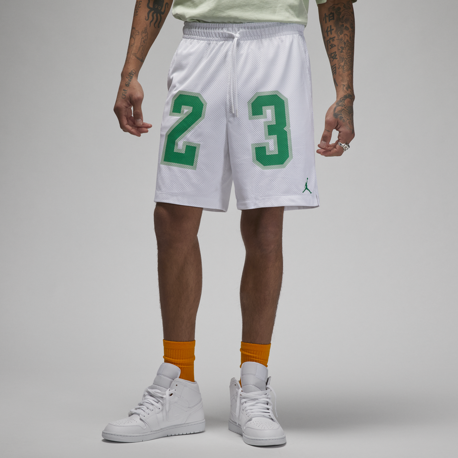 Šortky Nike Essentials Graphic Mesh Shorts Biela | DX9671-100, 0