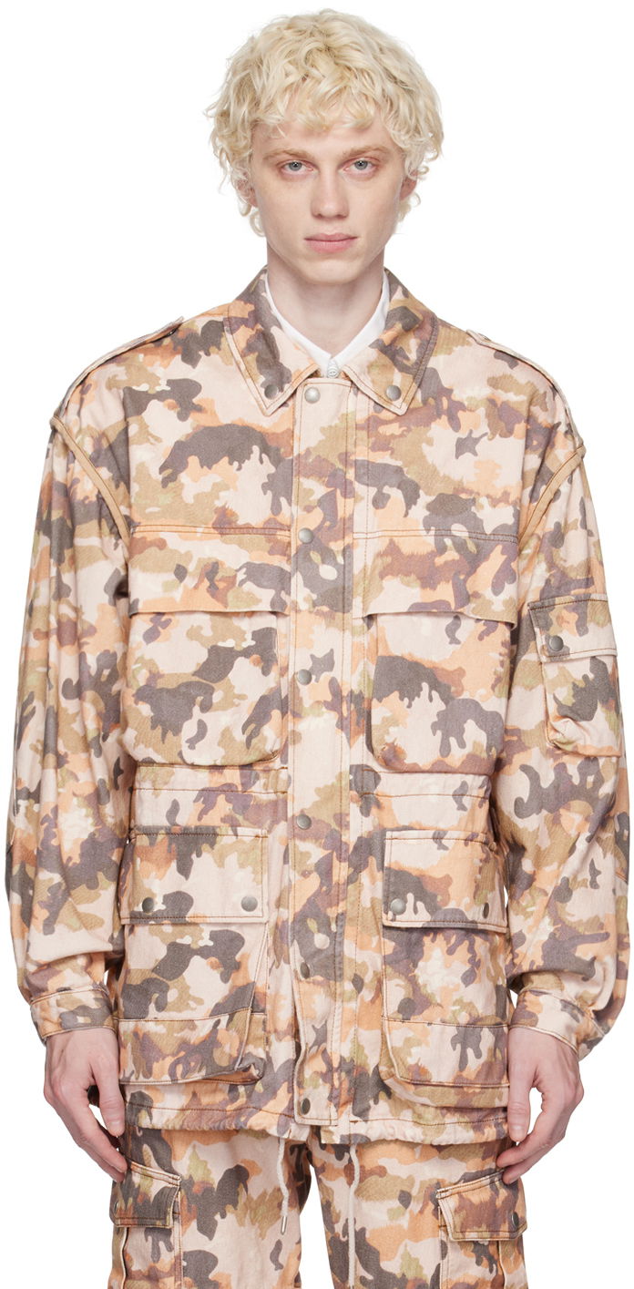 Camouflage Print Cotton Jacket