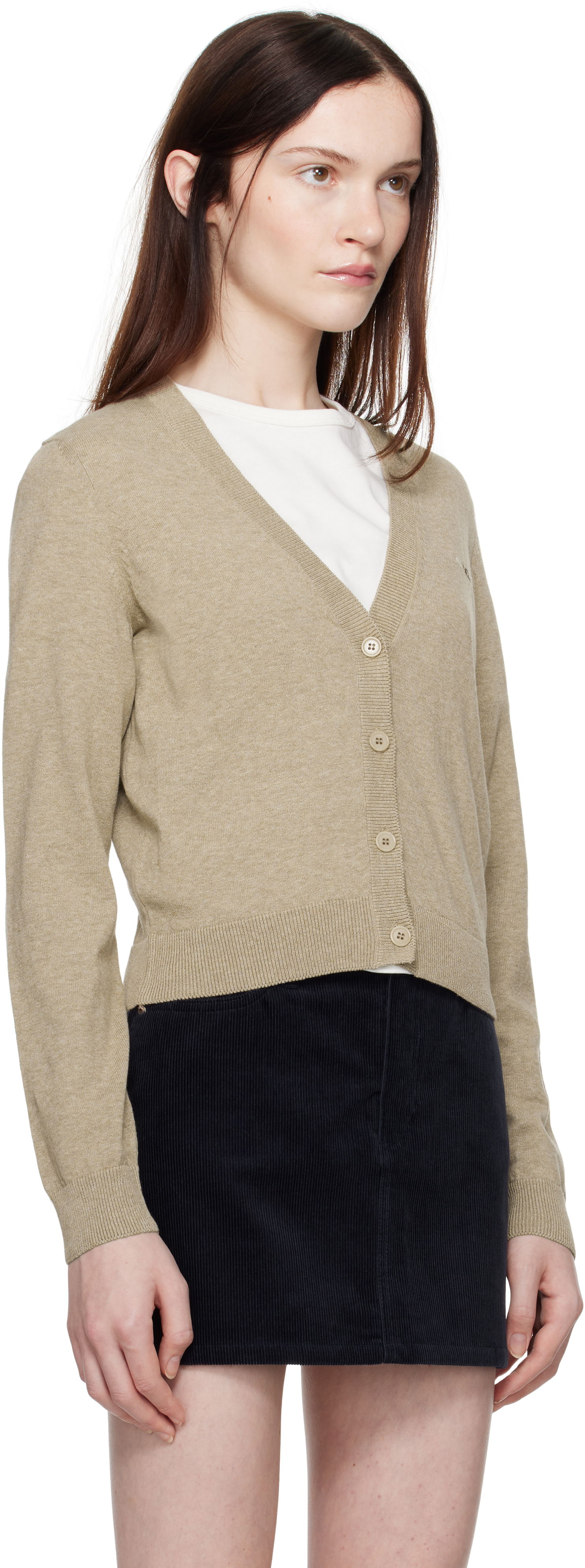 Sveter A.P.C. Josephine Cropped Cardigan Béžová | COEZJ-F22316, 1
