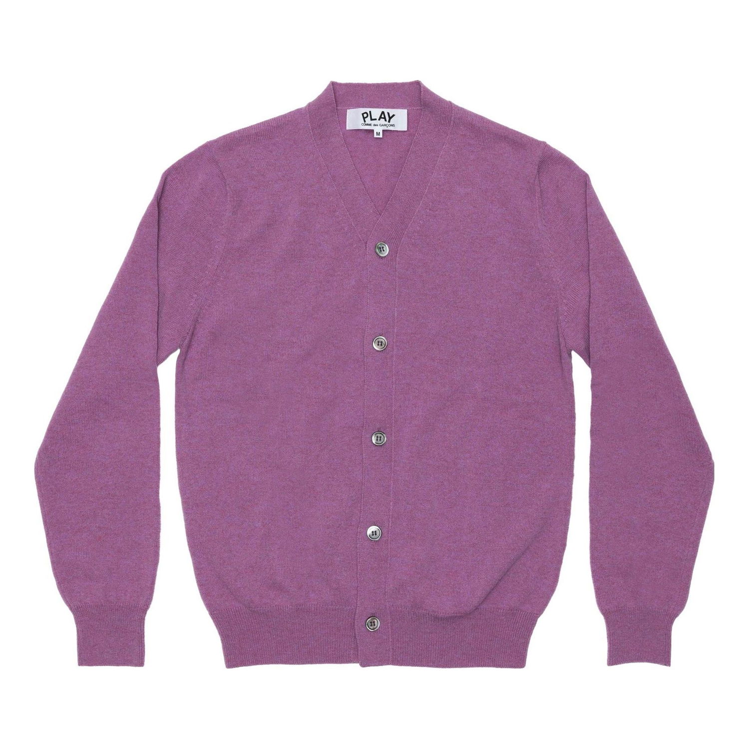 Sveter Comme des Garçons PLAY Cardigan With Sleeve Emblem Fialová | AZ-N092-051-4, 0