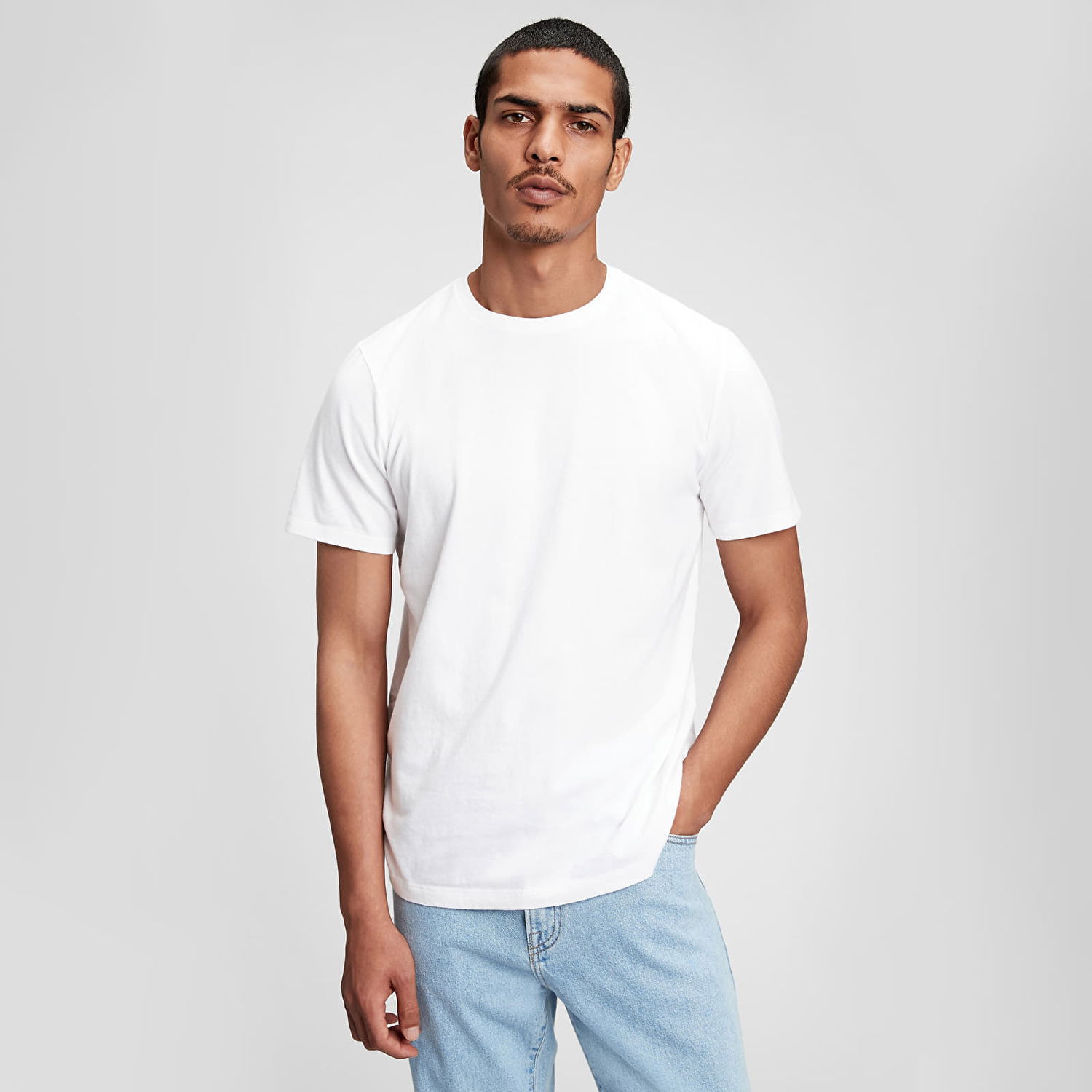 Tričko GAP Basic Tee Optic White 3 Biela | 440775-00, 0