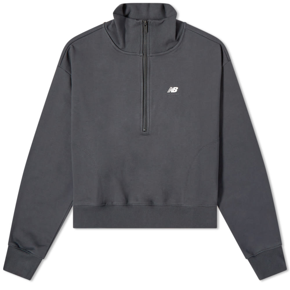 Mikina New Balance NB Athletics Zip Hoodie Šedá | WT31501-ACK, 0