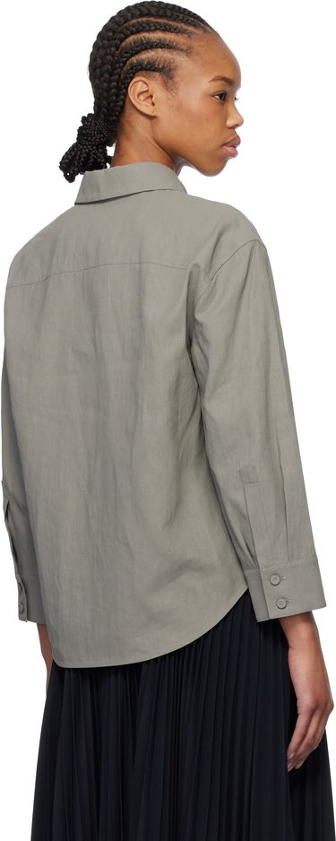 Košeľa Jil Sander Jil Sander Cropped Linen Shirt Zelené | J02DL0205_J60001, 2