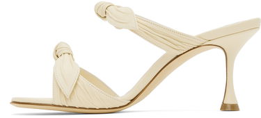 Doplnky Manolo Blahnik Manolo Blahnik Lollo Knotted Heeled Sandals Biela | 224-1604, 2